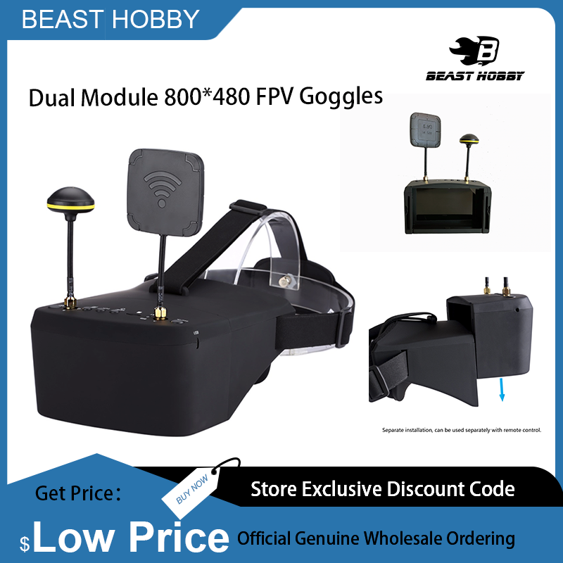 EV800D 5.8G 40CH Diversity FPV - огляд і ціна Skyzone Cobra X V2 Fpv Goggles